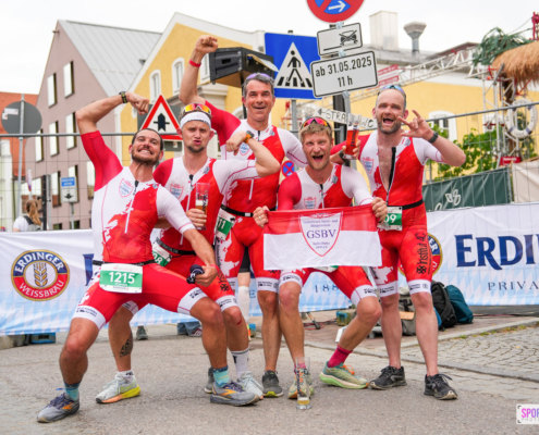 Gruppe von Sportlern