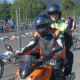 Motorradfahrer mit Sozius