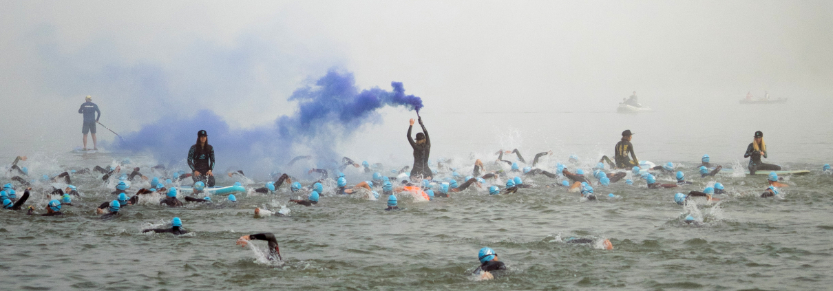 Schwimmstart beim Allgäu Triathlon