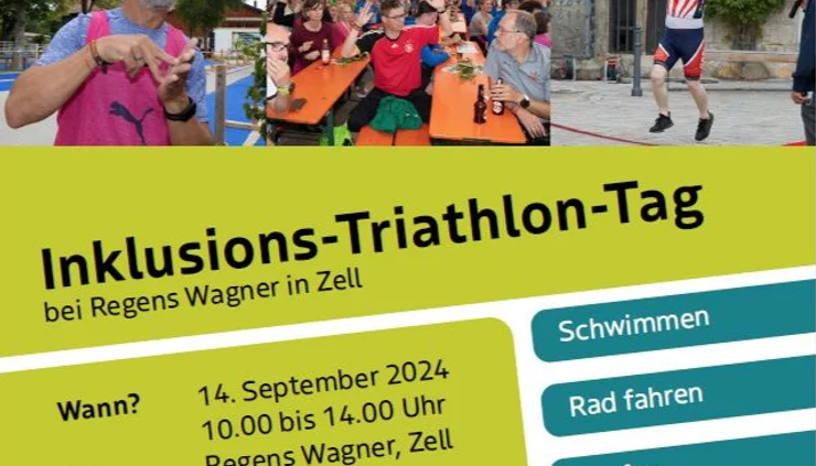 Flyer für den Triathlon-Tag Zell