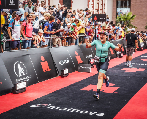 Denise Hiemann beim Ironman Frankfurt