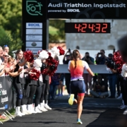 Ziel eines Triathlons