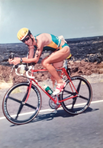 Radfahrer beim Ironman Hawaii