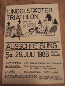 Plakat 1. Triathlon Ingolstadt