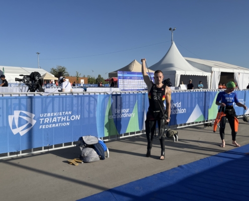 Para Sportler beim Aufwärmen