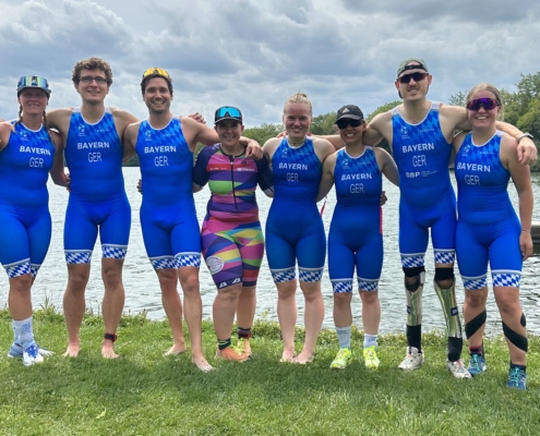 Gruppenbild von Sportlern