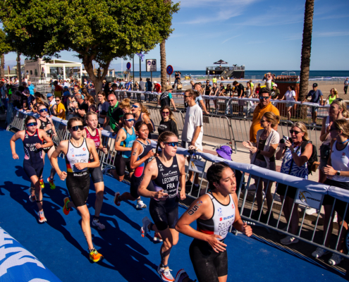 Triathletinnen bei der Weltmeisterschaft