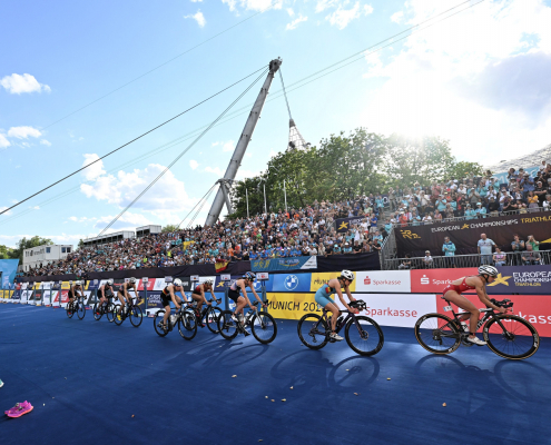 Radrennen der Europameisterschaften in München im Rahmen der European Championships 2022
