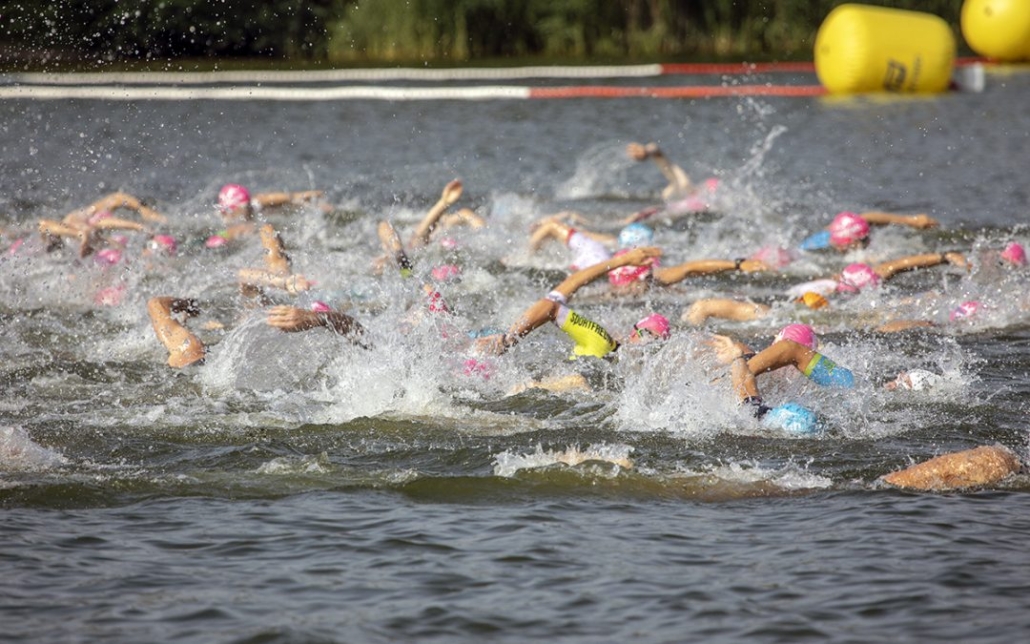 Schwimmer im Freiwasser