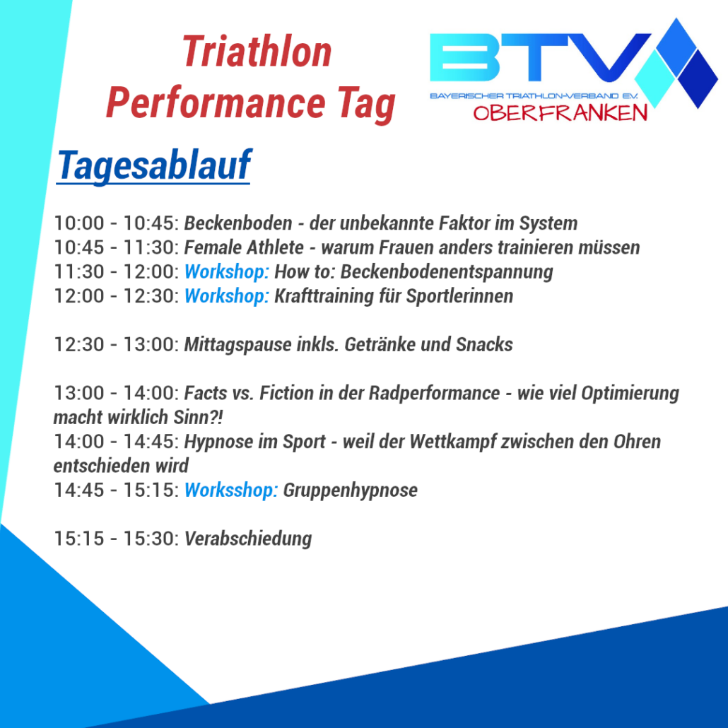Info-Banner Triathlon Performance-Tag